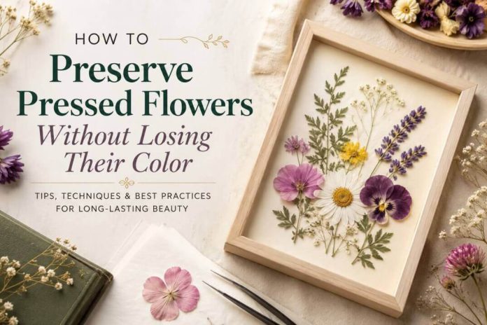 Preserve Pressed Flowers